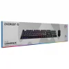 Klavye Mouse Set Oyuncu Gökkuşağı Aydınlatmalı Everest KM-198 Luminax Siyah