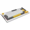 Klavye Oyuncu Gaming RGB Membrane Type-C Kablolu Everest KB-75 Smooth Beyaz-Gri-Sarı