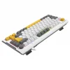 Klavye Oyuncu Gaming RGB Membrane Type-C Kablolu Everest KB-75 Smooth Beyaz-Gri-Sarı