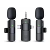 Mikrofon Yaka 2 Adet Kablosuz Type-c Lightning Aux 3 İn 1 Platoon PL-2452