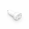 Şarj Aleti Araç 2 Port 18W PD + USB Apricot APC-CC18 Beyaz