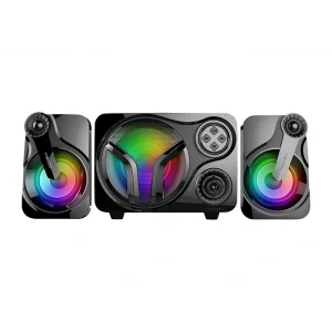 Hoparlör Ses Sistemi 2+1 Led Işıklı Bluetooth Sd Usb Fm Mikado MD-BT28