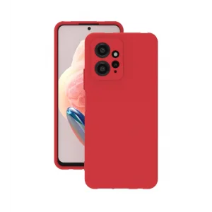 Kılıf Xiaomi Redmi Note 12 Rubber Silikon Kırmızı