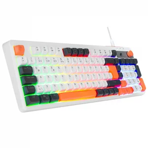 Klavye Oyuncu Rainbow Aydınlatmalı Type-C Acer eMachines EAK860 Beyaz