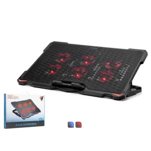 Notebook Soğutucu Ledli 6 Fanlı 15.6 -17.3 İnç Hadron Polar HDX4255
