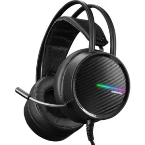 Kulaklık Mikrofonlu Oyuncu Usb 7.1 RGB Işık Rampage RM-K3 Cashe