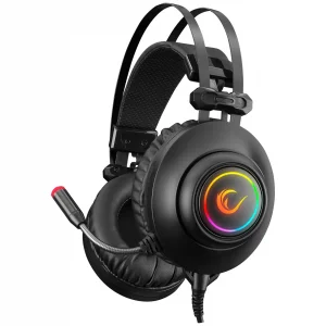 Kulaklık Mikrofonlu Oyuncu Usb 7.1 RGB Işık Rampage RM-K1 Pulsar Siyah