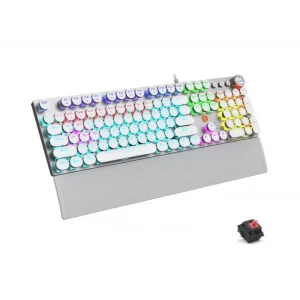 Klavye Q Oyuncu Red Switch Rgb Led Aydınlatmalı Macro Tuşlu Metalik Lenovo Lecoo KG1102