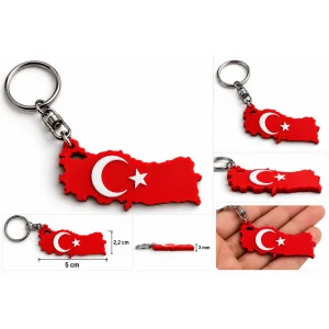 Anahtarlık Türkiye Harita 5 Cm Qtop Q-1597