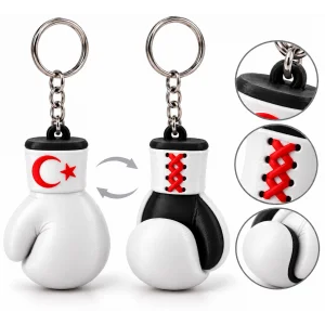 Anahtarlık Boks Eldiveni 1 Adet 5 Cm Beyaz Qtop Q-1665