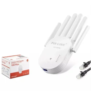Access Point Router Repeater 1200 Mbps 6 Anten Pix-Link Wr60T