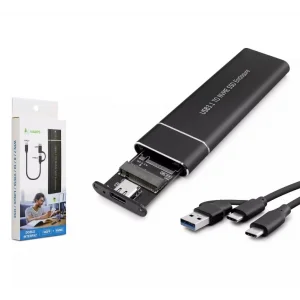 Hard Disk Kutusu 2.5 İnç Nvme M.2 Type-C + Usb Hadron HDX1768