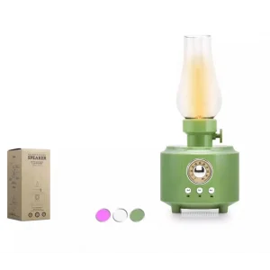 Bluetooth Hoparlör Nostalji Gaz Lambası Usb-Sd 100x100x200 Hadron C210