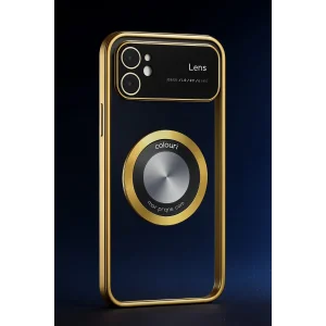 İphone 11 Kılıf Kamera Korumalı Magsafe Colourl Gold