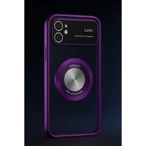 İphone 11 Kılıf Kamera Korumalı Magsafe Colourl Mor