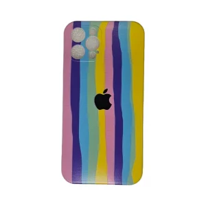 İphone 12 Pro Kılıf Logolu Lansman Gökkuşağı