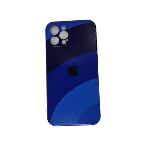 İphone 12 Pro Kılıf Logolu Lansman Gökkuşağı Mavi