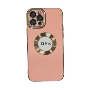 İphone 12 Pro Kılıf Lüx Lazer Gold Turuncu