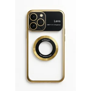 İphone 13 Pro Max Kılıf Kamera Korumalı Magsafe Colourl Gold