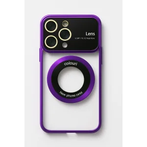 İphone 14 Pro Kılıf Kamera Korumalı Magsafe Colourl Mor