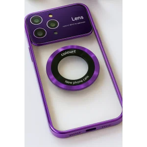 İphone 14 Pro Max Kılıf Kamera Korumalı Magsafe Colourl Mor