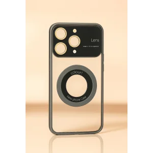 İphone 15 Pro Kılıf Kamera Korumalı Magsafe Colourl Gümüş