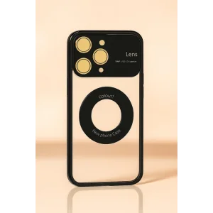 İphone 15 Pro Kılıf Kamera Korumalı Magsafe Colourl Siyah