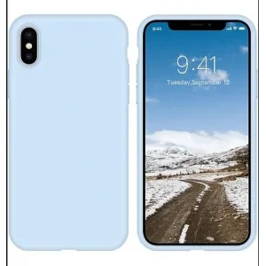 İphone X Ve XS Kılıf Cappy Silikon Açık Mavi