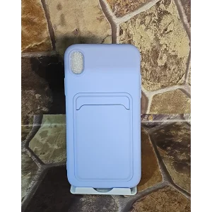 İphone XR Kılıf Kart Bölmeli Lila