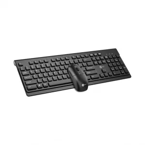 Klavye Mouse Set Kablosuz Türkçe Q Lenovo Lecoo KW203 Siyah