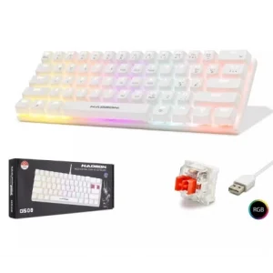 Klavye Oyuncu Mekanik Mini Red Switch Rgb Hadron G508R Beyaz