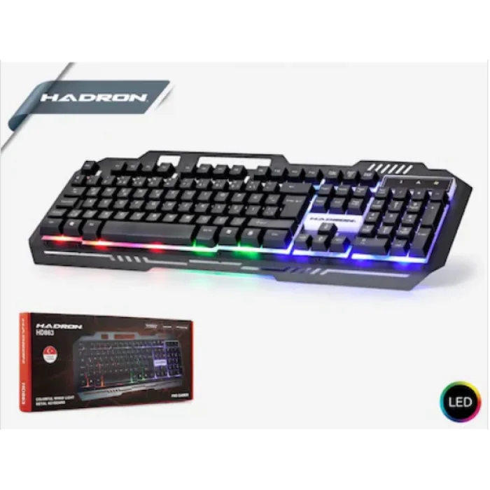 Klavye Q Oyuncu Işıklı Kablolu Hadron HD863