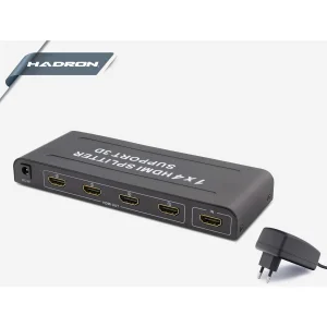 Hdmı Çoklayıcı Splitter 4 Port 1.4 V 1080P 3D Hadron HDX1286