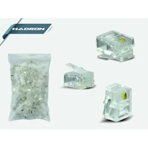 RJ11 Jack 100Lü Paket Hadron HD4230 HDX5018
