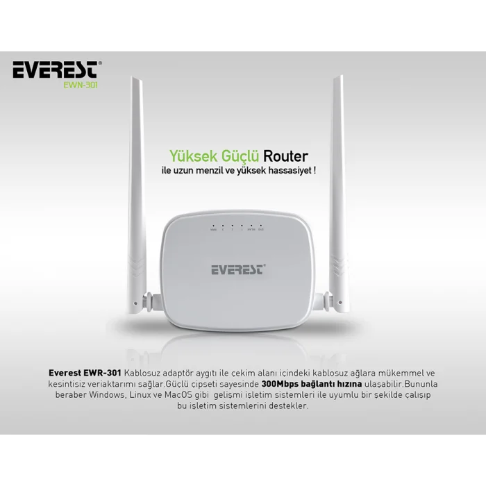 Access Point Router 300Mbps Everest EWR-301