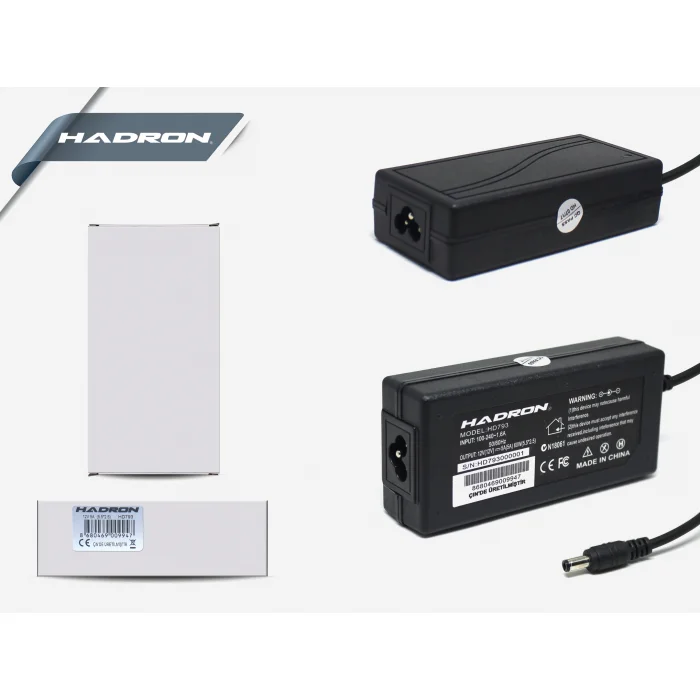 Adaptör 12V 5A 5.5x2.5 Hadron HD793