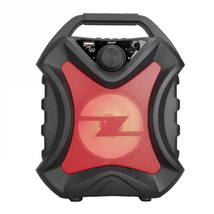Bluetooth Hoparlör Usb-Sd Mikado MD-5BT X-Life Siyah-Kırmızı
