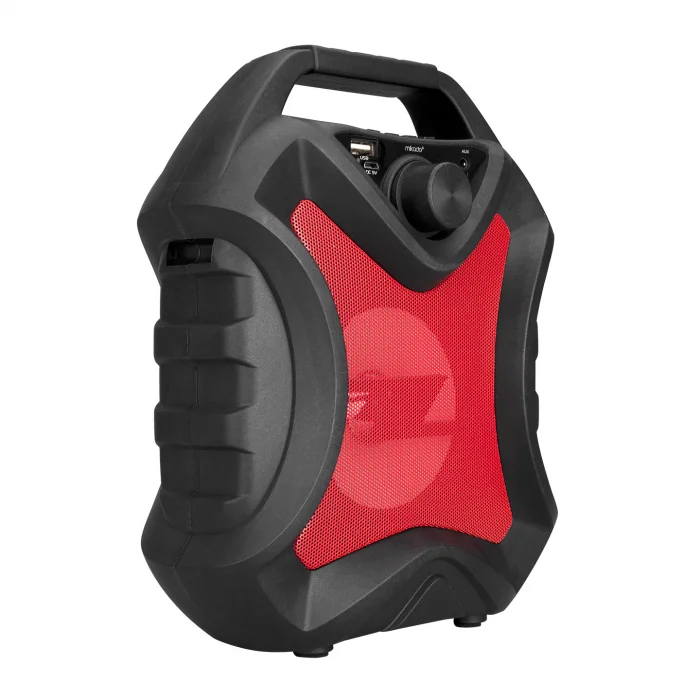 Bluetooth Hoparlör Usb-Sd Mikado MD-5BT X-Life Siyah-Kırmızı