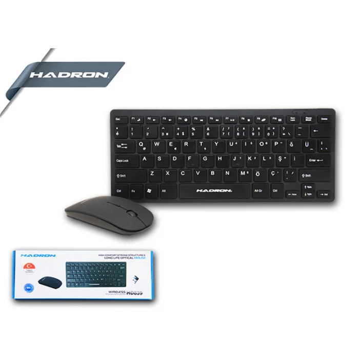 Klavye Mouse Set Q Mini Kablosuz Hadron HR839