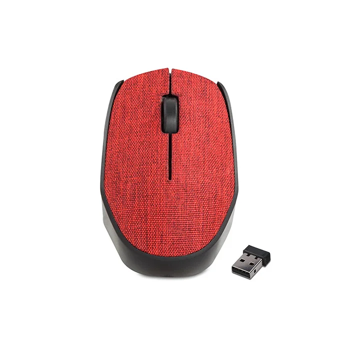 Mouse Kablosuz Kumaş Yüzey Everest KM-218 Kırmızı