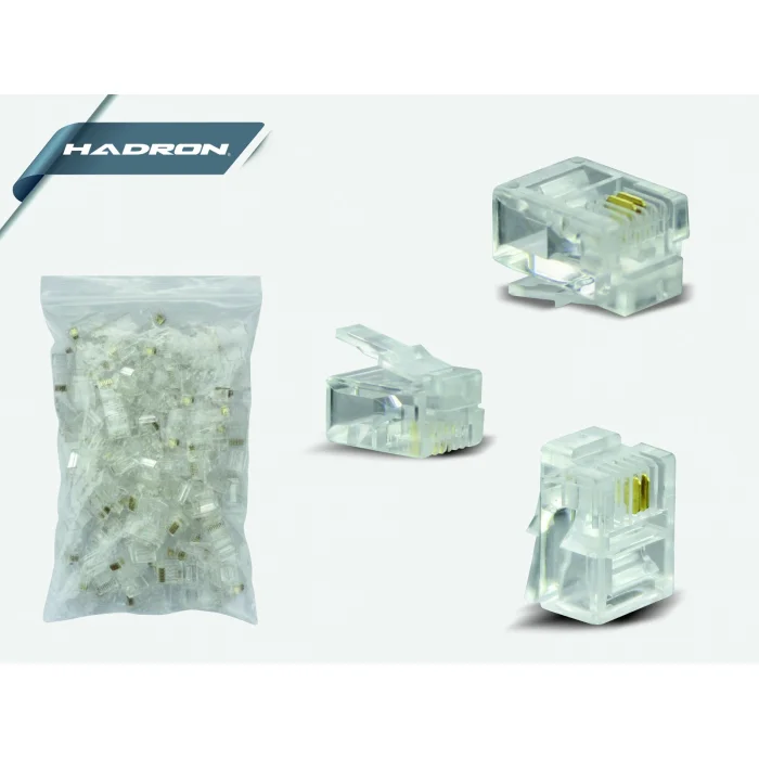 RJ11 Jack 100Lü Paket Hadron HD4230 HDX5018