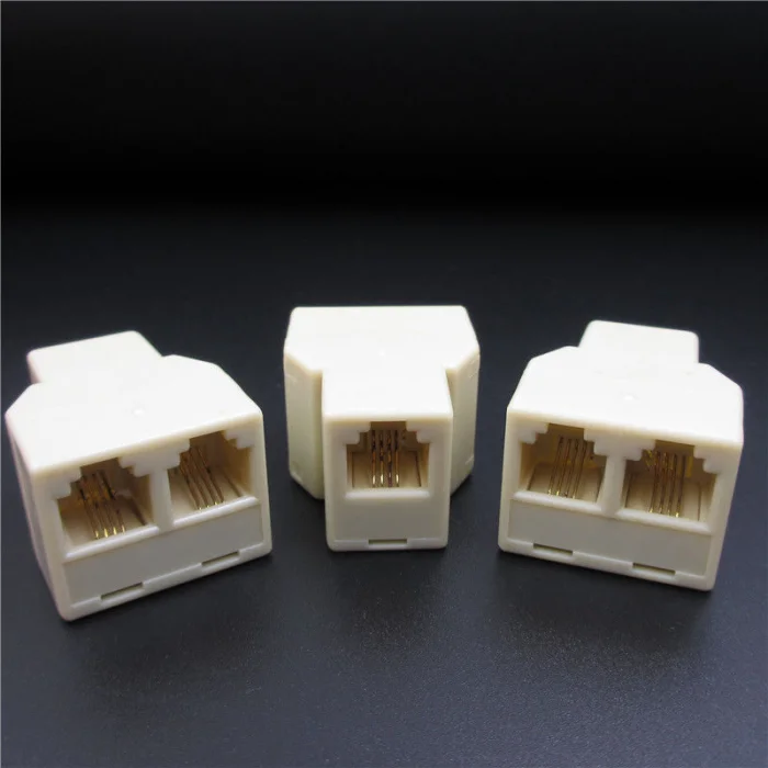 Telefon RJ11 Çoklayıcı 2 Li  F RJ11 To F 2RJ11 Hadron HD4753