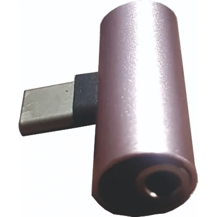 Type-C To Aux Ve Şarj Çevirici Adaptör Qtop Q-4485 Rosegold