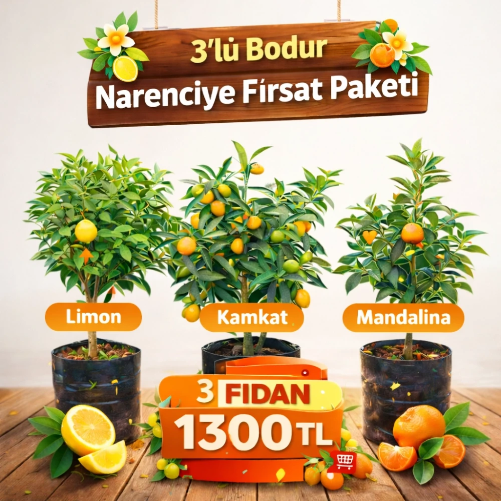 3’LÜ Bodur Narenciye Fidanı Kampanyası
