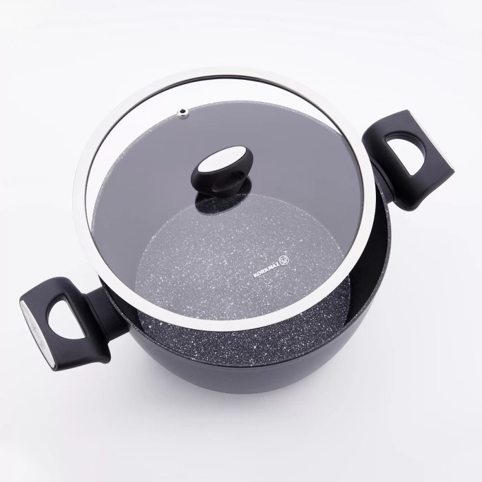 Korkmaz Nora Granit Tencere 24x11,7 cm A2941