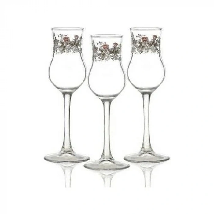 Acar Garden Romance 3 lü Grappe Ayaklı Bardak 017088-16