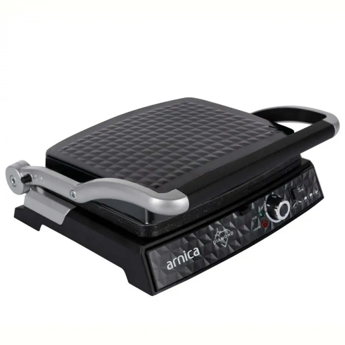 Arnica GH26251 Diamond Granit Izgaralı Tost Makinesi Siyah