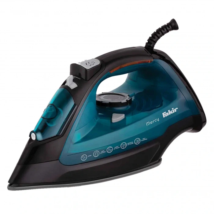 Fakir Mercy Buharlı Ütü 25 g/dk Sürekli Buhar, 2200W, Seramik Taban Mavi