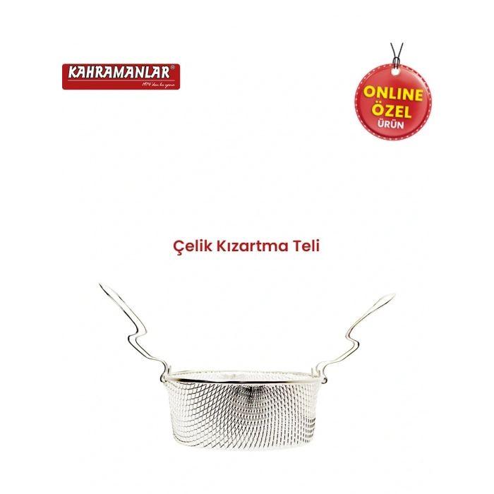 Kahramanlar Cips Chef 22 Cm Emaye Kızartma Tenceresi