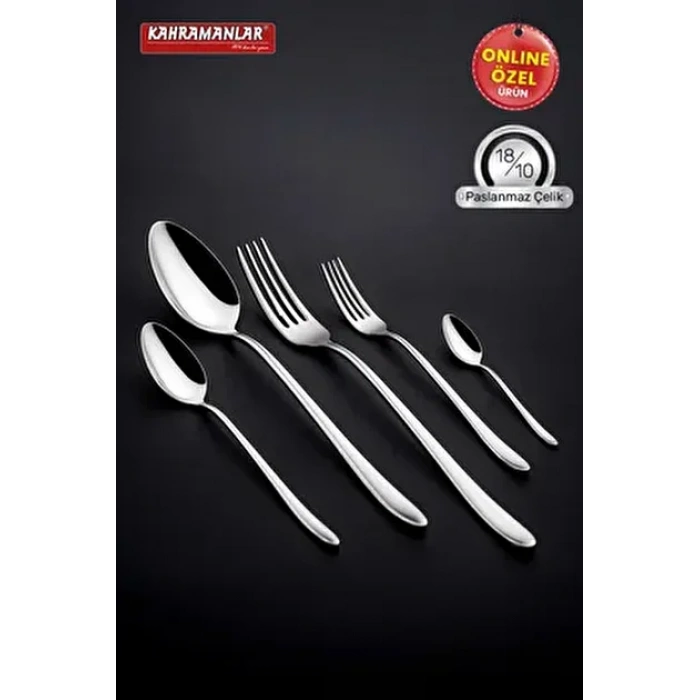 Kahramanlar Deniz 60 Parça Çatal Kaşık Takımı